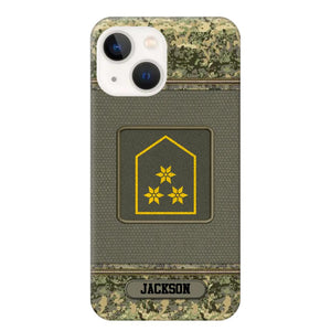 Personalized Austrian Soldier/ Veteran Rank Camo Phonecase Printed 23FEB-DT03