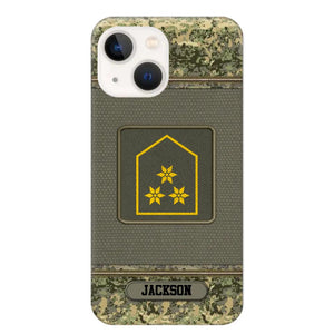 Personalized Austrian Soldier/ Veteran Rank Camo Phonecase Printed 23FEB-DT03