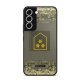 Personalized Austrian Soldier/ Veteran Rank Camo Phonecase Printed 23FEB-DT03