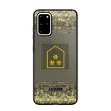 Personalized Austrian Soldier/ Veteran Rank Camo Phonecase Printed 23FEB-DT03