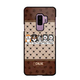 Personalized Dog Lovers Paw Background Phonecase Printed 23FEB-VD03