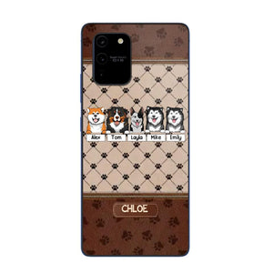 Personalized Dog Lovers Paw Background Phonecase Printed 23FEB-VD03