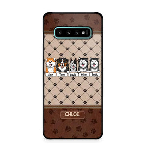 Personalized Dog Lovers Paw Background Phonecase Printed 23FEB-VD03