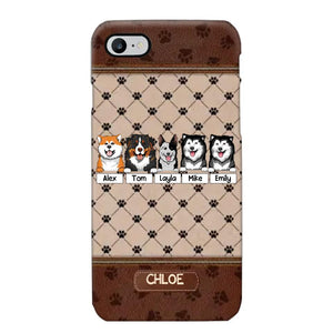 Personalized Dog Lovers Paw Background Phonecase Printed 23FEB-VD03