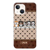 Personalized Dog Lovers Paw Background Phonecase Printed 23FEB-VD03