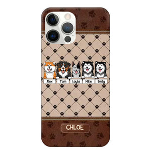 Personalized Dog Lovers Paw Background Phonecase Printed 23FEB-VD03