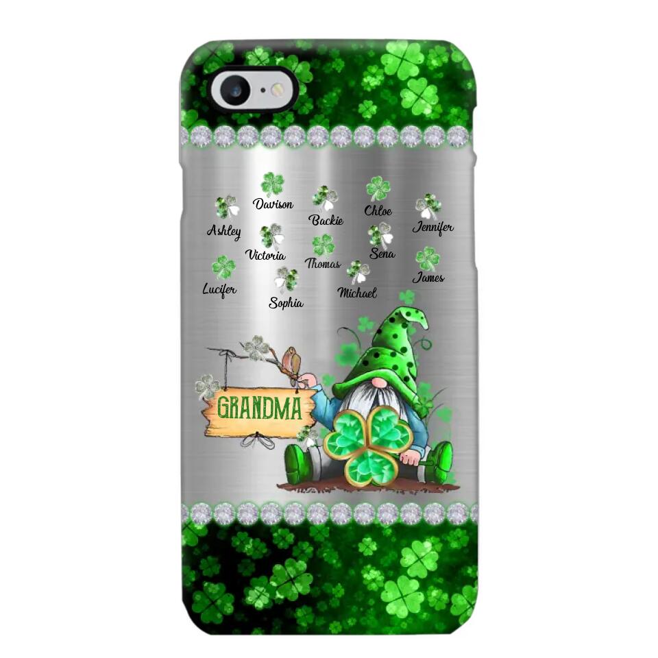 Personalized Lucky Grandma Mommy Nana Gigi Kid Name Hipppie  Phonecase Printed 23FEB-VD04