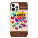 Personalized Grandma's Sweetheart & Kid Name Phonecase Printed 23FEB-VD06