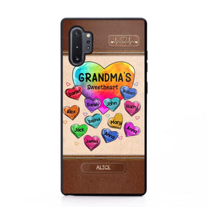 Personalized Grandma's Sweetheart & Kid Name Phonecase Printed 23FEB-VD06