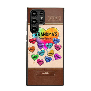 Personalized Grandma's Sweetheart & Kid Name Phonecase Printed 23FEB-VD06