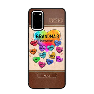 Personalized Grandma's Sweetheart & Kid Name Phonecase Printed 23FEB-VD06