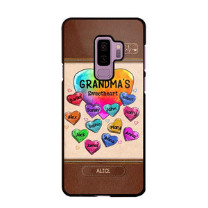 Personalized Grandma's Sweetheart & Kid Name Phonecase Printed 23FEB-VD06