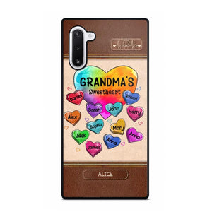 Personalized Grandma's Sweetheart & Kid Name Phonecase Printed 23FEB-VD06