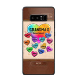 Personalized Grandma's Sweetheart & Kid Name Phonecase Printed 23FEB-VD06