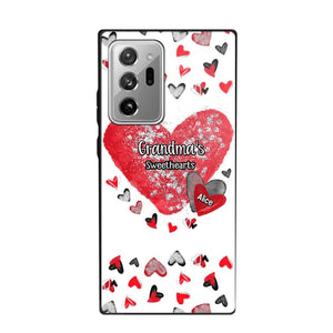 Personalized Grandma's Sweethearts & Kid's Name Phonecase Printed 23FEB-VD08