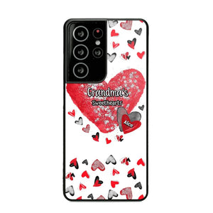 Personalized Grandma's Sweethearts & Kid's Name Phonecase Printed 23FEB-VD08