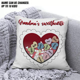 Personalized Grandma's Sweethearts & Kid's Name Pillow Printed PNVD0902