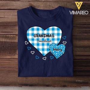 Personalized Grandma's Sweethearts Tshirt Printed 23FEB-HQ08