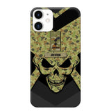 Personalized Australian Soldier/ Veteran Rank Camo with Name Phonecase Printed 23FEB-HQ10