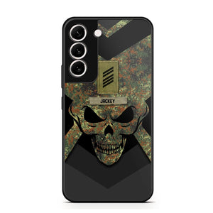 Personalized German Soldier/ Veteran Rank Camo with Name Phonecase Printed 23FEB-HQ10