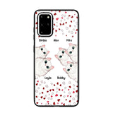 Personalized Cat Lovers Heart Phonecase Printed 23FEB-VD13