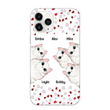 Personalized Cat Lovers Heart Phonecase Printed 23FEB-VD13