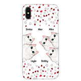 Personalized Cat Lovers Heart Phonecase Printed 23FEB-VD13