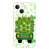 Personalized Grandma Mom Aunt Nana Lucky Flower Jeep Kid Name Sunflower Phonecase Printed PNHQ1502