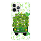 Personalized Grandma Mom Aunt Nana Lucky Flower Jeep Kid Name Sunflower Phonecase Printed PNHQ1502