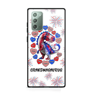 Personalized Grandmasaurus Nana Aunt Mom Kid Name Heart US Phonecase Printed PNVD1602