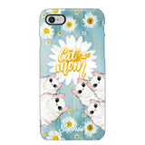 Personalized Flower Cat Lovers Phonecase Printed QTHQ1802