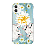 Personalized Flower Cat Lovers Phonecase Printed QTHQ1802