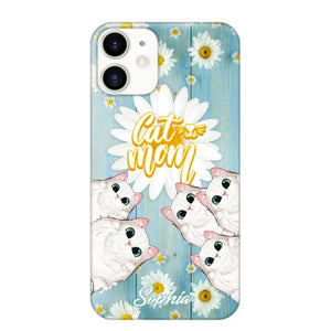 Personalized Flower Cat Lovers Phonecase Printed QTHQ1802