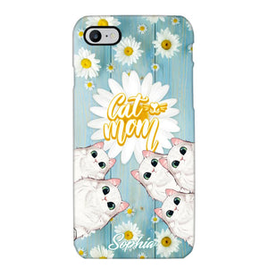 Personalized Flower Cat Lovers Phonecase Printed QTHQ1802