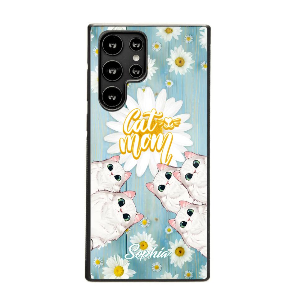 Personalized Flower Cat Lovers Phonecase Printed QTHQ1802