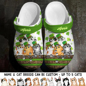 Personalized Lucky Cat Lovers Clog Slipper Shoes Printed PNHQ1802