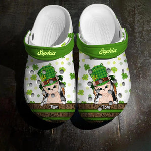 Personalized Lucky Cat Lovers Clog Slipper Shoes Printed PNHQ1802