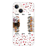 Personalized Hearts Dog Lovers Phonecase Printed 23FEB-VD20