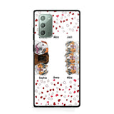 Personalized Hearts Dog Lovers Phonecase Printed 23FEB-VD20