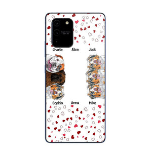 Personalized Hearts Dog Lovers Phonecase Printed 23FEB-VD20