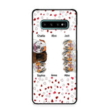 Personalized Hearts Dog Lovers Phonecase Printed 23FEB-VD20