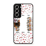 Personalized Hearts Dog Lovers Phonecase Printed 23FEB-VD20