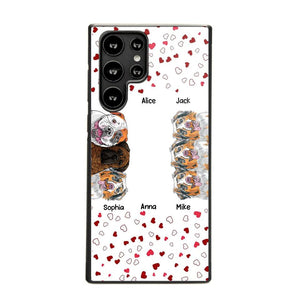 Personalized Hearts Dog Lovers Phonecase Printed 23FEB-VD20