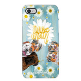 Personalized Flowers Dog Mom Dog Lovers Phonecase Printed QTHQ2002