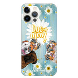 Personalized Flowers Dog Mom Dog Lovers Phonecase Printed QTHQ2002