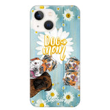 Personalized Flowers Dog Mom Dog Lovers Phonecase Printed QTHQ2002