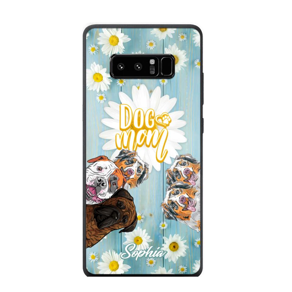 Personalized Flowers Dog Mom Dog Lovers Phonecase Printed QTHQ2002