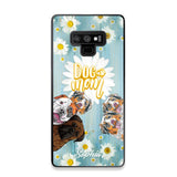 Personalized Flowers Dog Mom Dog Lovers Phonecase Printed QTHQ2002