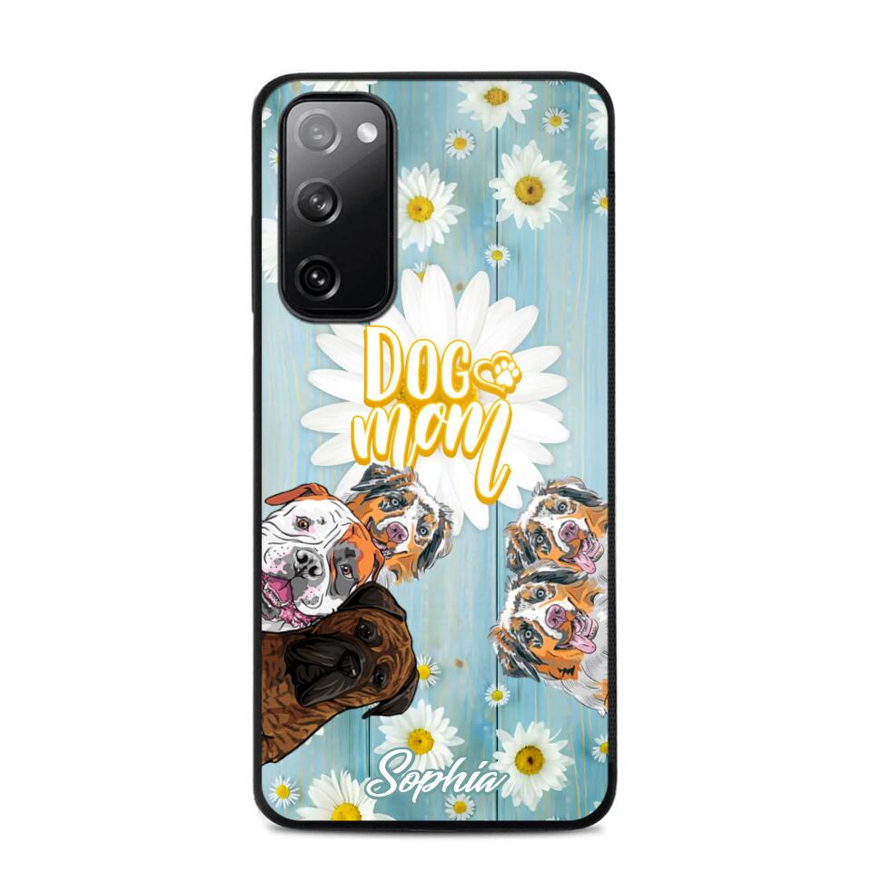 Personalized Flowers Dog Mom Dog Lovers Phonecase Printed QTHQ2002