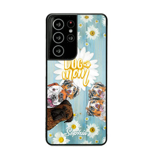 Personalized Flowers Dog Mom Dog Lovers Phonecase Printed QTHQ2002